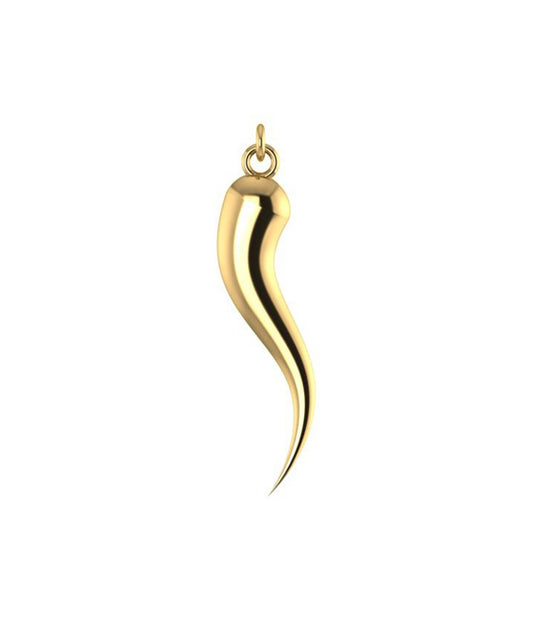 Italian Horn Cornicello Gold Pendant – Timeless Talisman of Protection