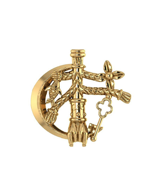 Italian Mano di Fortuna Gold The Hand of Good Fortune Totem