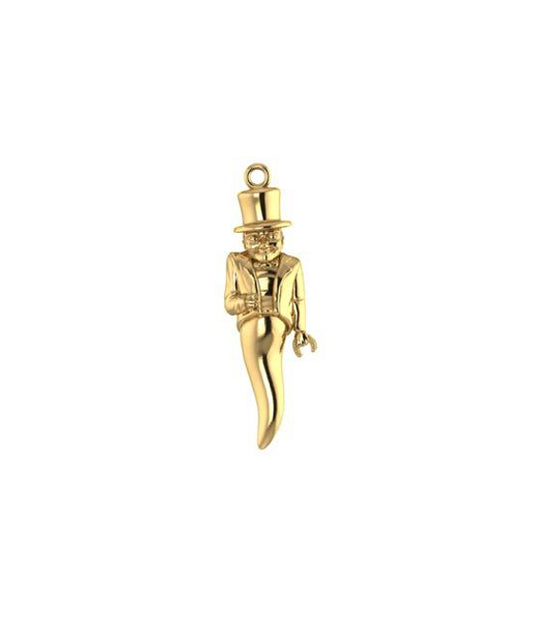 Italian Corno Gobbo Pendant Gold Symbol of Italian Heritage